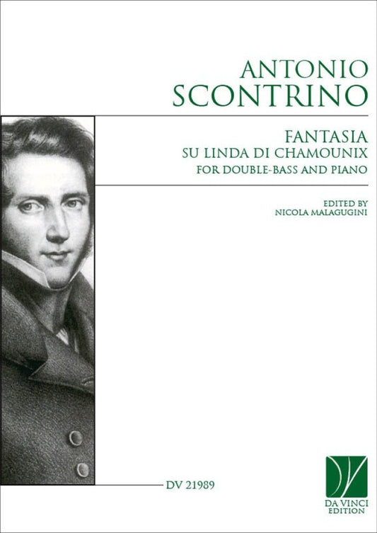 Scontrino - Fantasia Su Linda Di Chamounix Double Bass/Piano Softcover Book (Double Bass)