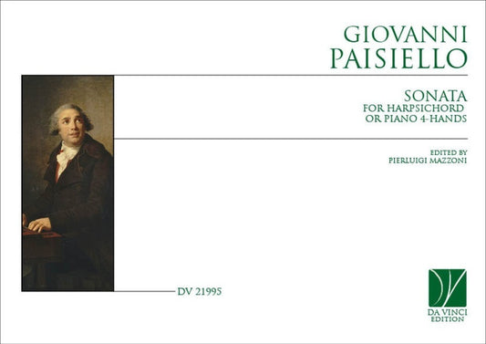 Paisiello - Sonata For Harpsichord Or Piano 4 Hands Softcover Book (Harpsichord|Piano)
