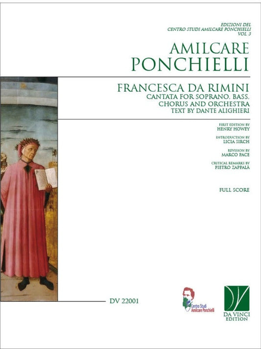 Ponchielli - Francesca Da Rimini Cantata Full Score Score