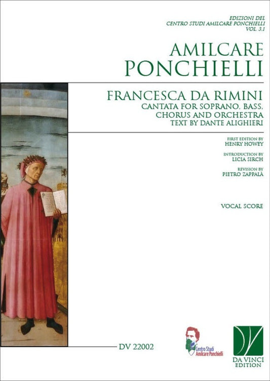 Ponchielli - Francesca Da Rimini Cantata Vocal Score Softcover Book (Classical Vocal)