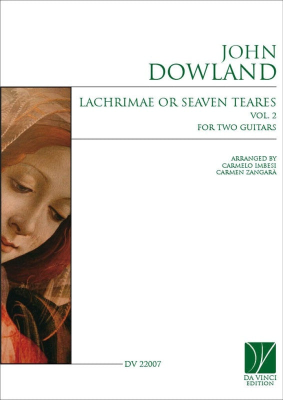 Dowland - Lachrimae Or Seaven Teares Vol 2 For 2 Guitars Softcover Book (Classical Guitar)