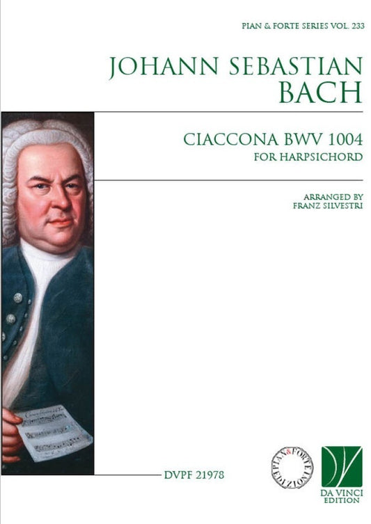Bach - Ciaccona Bwv 1004 For Harpsichord Softcover Book (Harpsichord)