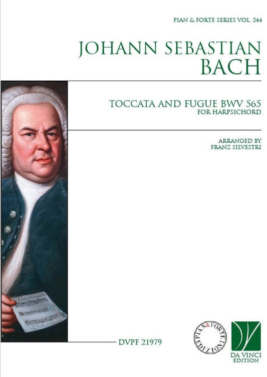 Bach - Toccata And Fugue Bwv 565 For Harpsichord Softcover Book (Harpsichord)
