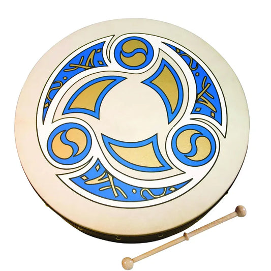 Waltons 18 Inch Bodhran Pack Trinity with Beater, DVD, and Bag
