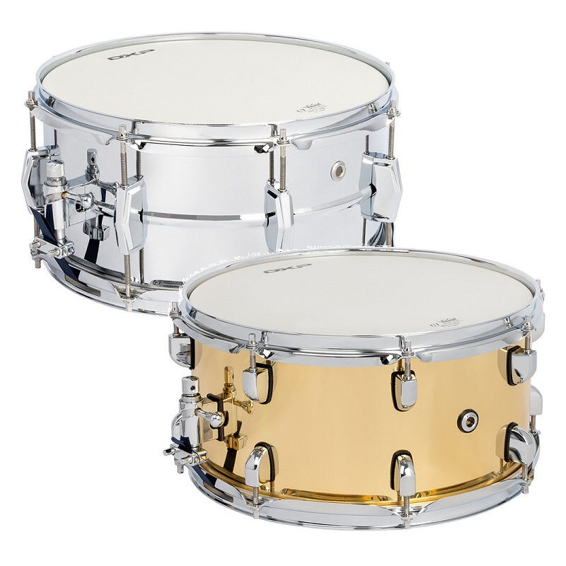 DXP 1365S 13x6.5" Snare Drum - Chrome Plated Brass Shell, 8 Chrome Lugs, Remo Coated UT Head — view 2