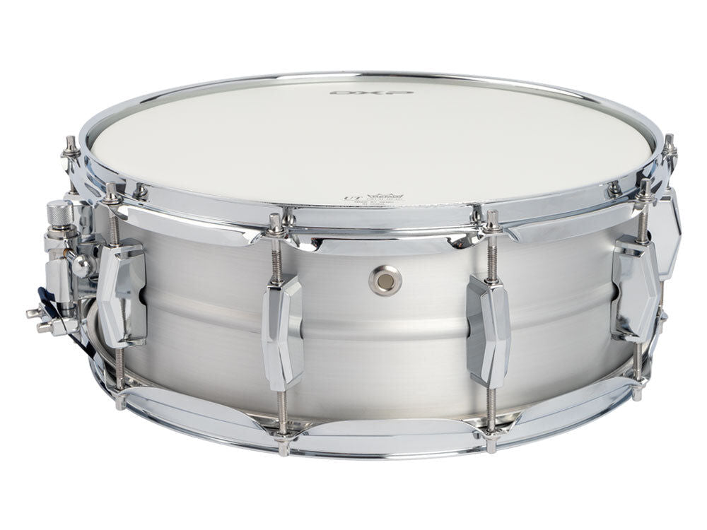 DXP 14" x 5" Beaded Aluminium Snare Drum with Chrome Lugs and Remo Coated UT Batter Head — view 3