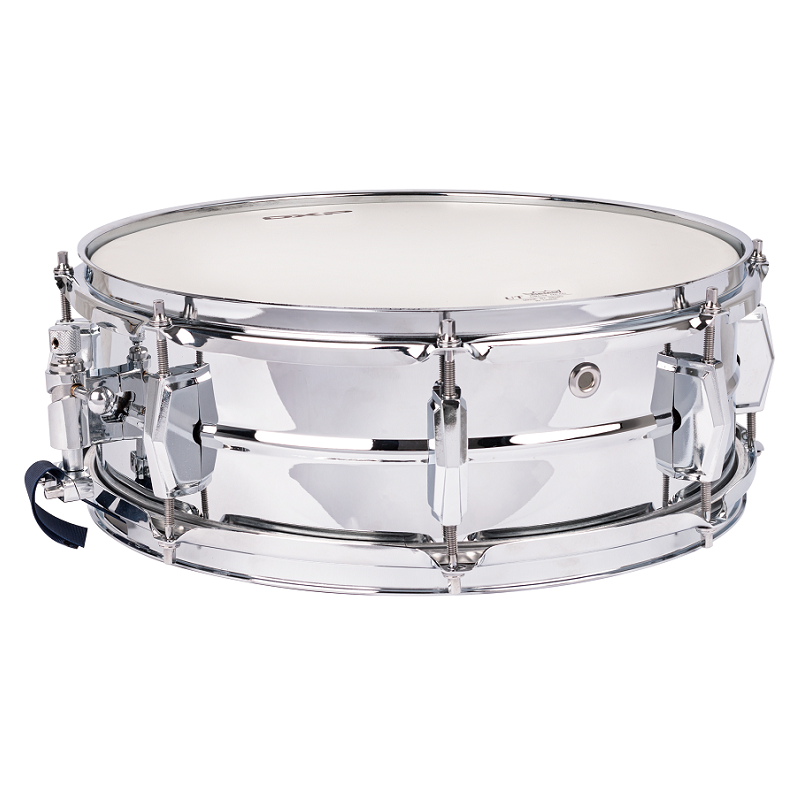 DXP 14" x 5" Beaded Aluminium Snare Drum with Chrome Lugs and Remo Coated UT Batter Head — view 5
