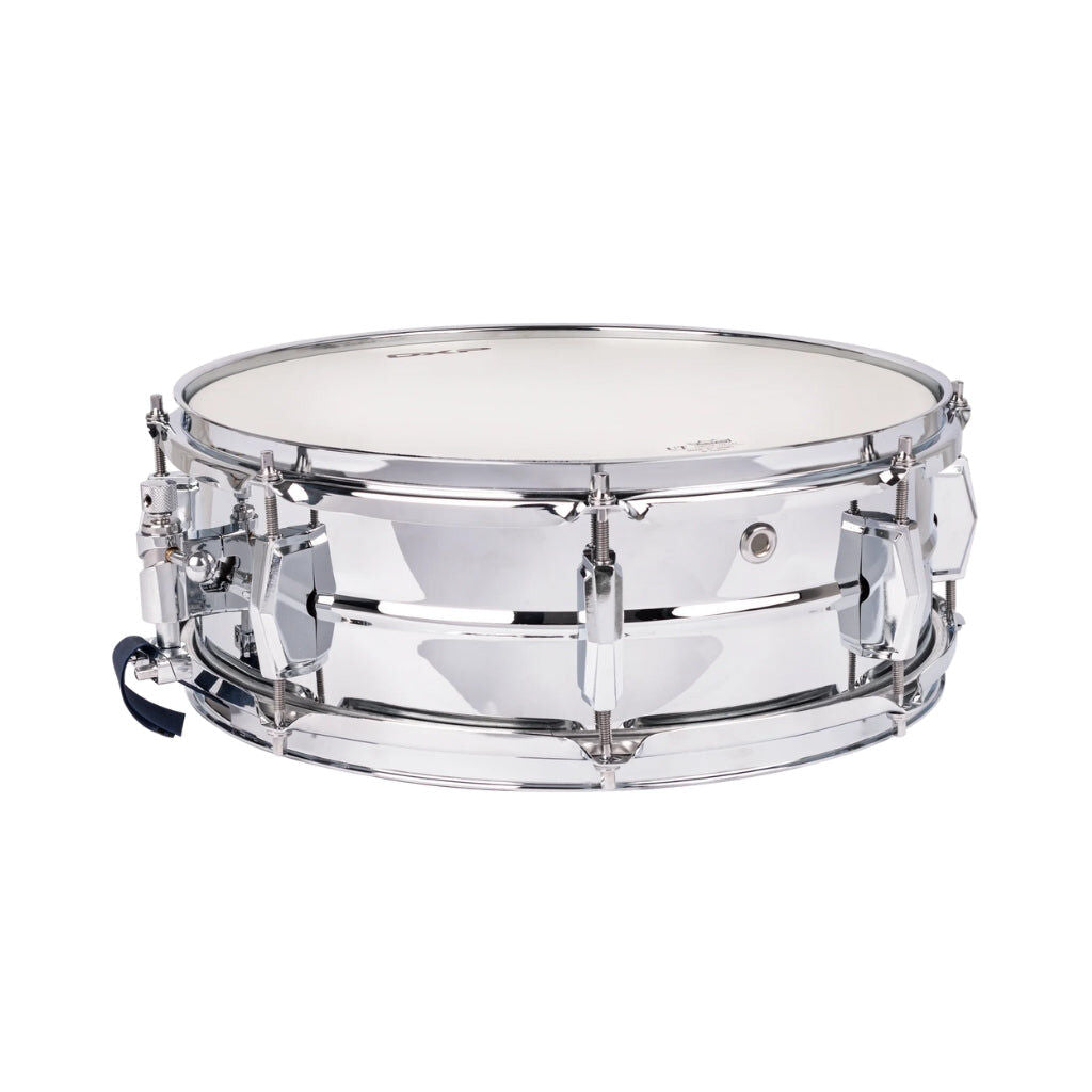 DXP 14" x 5" Beaded Aluminium Snare Drum with Chrome Lugs and Remo Coated UT Batter Head — view 2