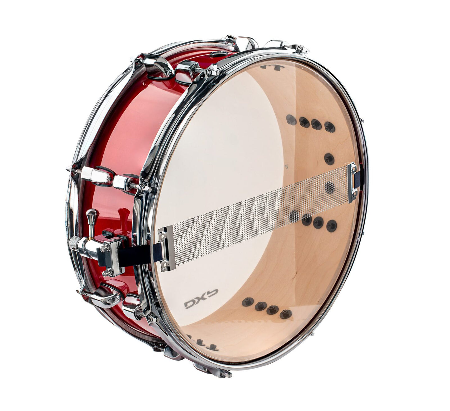 Maple shell snare drum — view 2