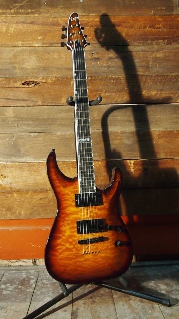 ESP USA Horizon Dark Brown Sunburst Electric Guitar