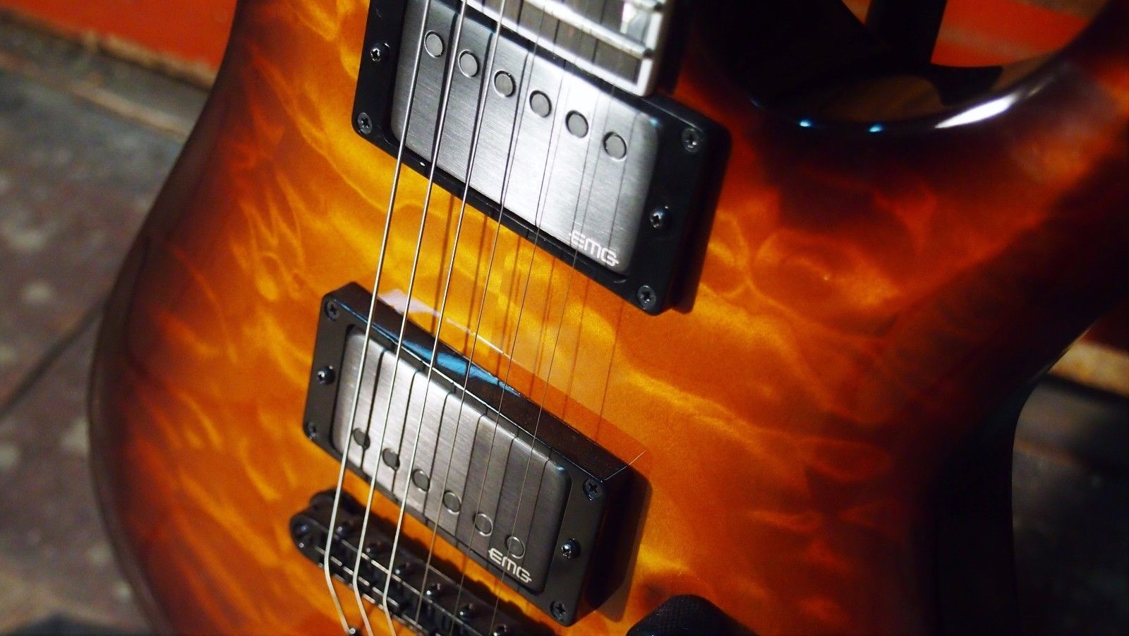 ESP USA Horizon Dark Brown Sunburst Electric Guitar — view 2