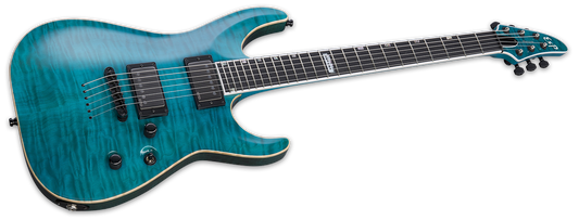 ESP USA Horizon See Thru Aqua Electric Guitar