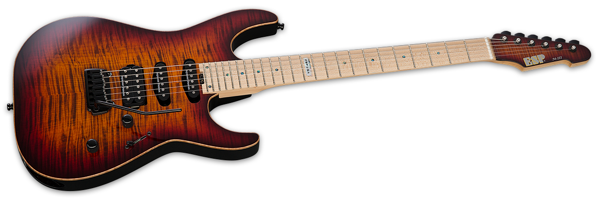 ESP USA M-III Tiger Eye Sunburst Electric Guitar