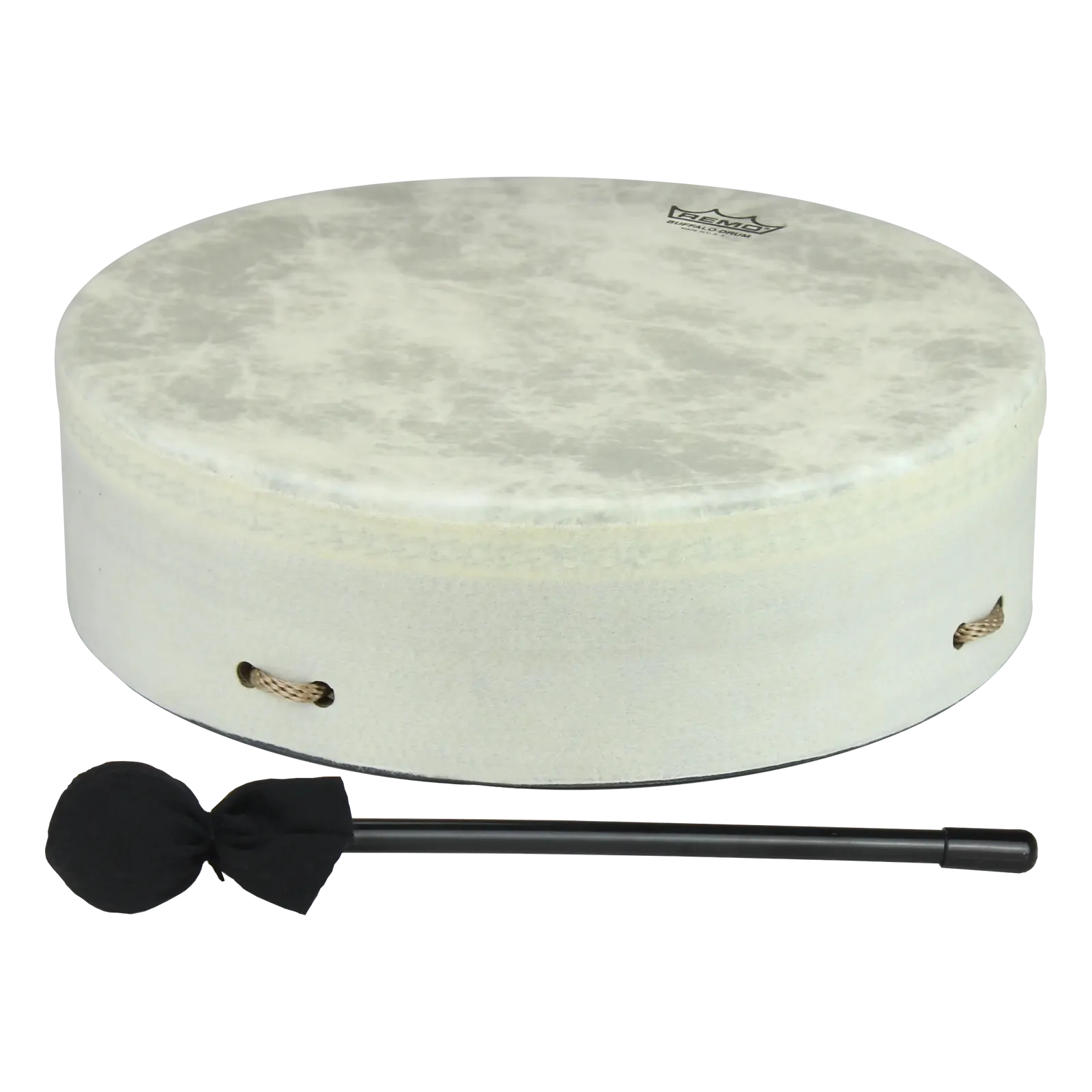 Remo 10 Inch Buffalo Drum with Fiberskyn Head and Rope Handle