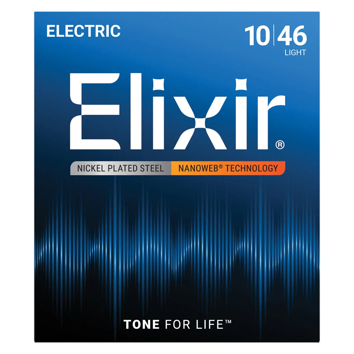 Elixir 12052 Nanoweb Electric Guitar Strings Light Gauge 10-46