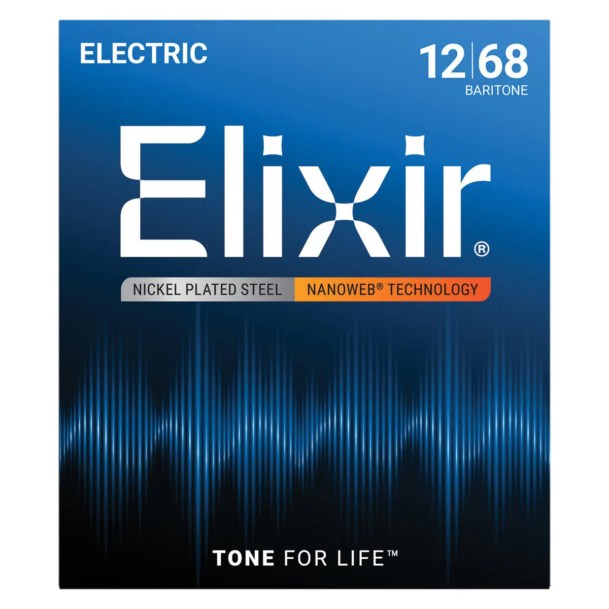 Elixir 12302 Nanoweb Electric Baritone Guitar Strings 12-68