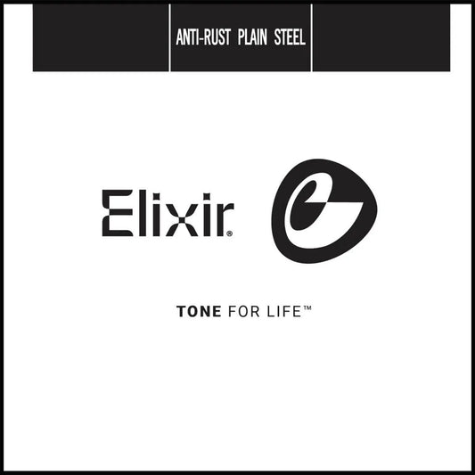 Elixir 13018 Anti-Rust Plain Steel Single Guitar String