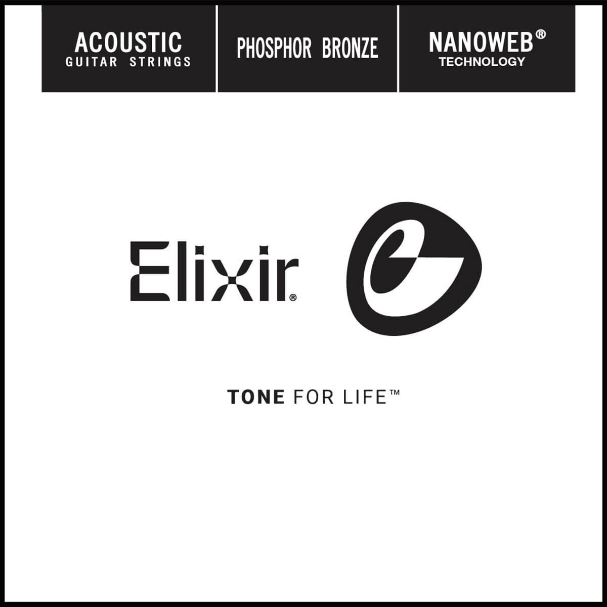 Elixir Nanoweb Single .042 Phosphor Bronze Guitar String