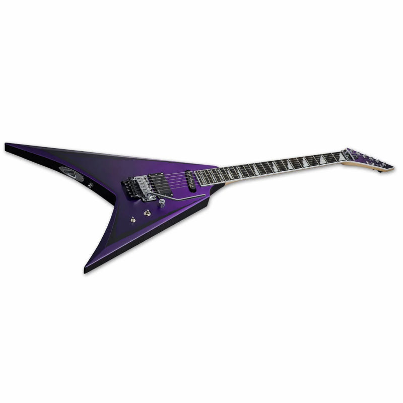 ESP E-II Alexi Ripped Electric Guitar - Purple Fade Satin Finish, EMG Pickups, Neck-Thru-Body, Floyd Rose Bridge, Hardshell Case Included — view 2