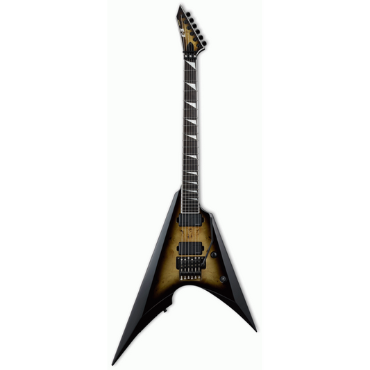 ESP E-II Arrow Nebula Black Burst Electric Guitar with Floyd Rose and Fishman Pickups