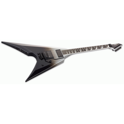 ESP E-II Arrow Black Silver Fade Electric Guitar with EMG Pickups and Hardshell Case — view 3
