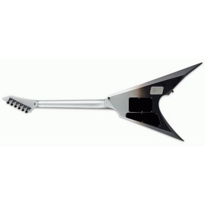 ESP E-II Arrow Black Silver Fade Electric Guitar with EMG Pickups and Hardshell Case — view 2