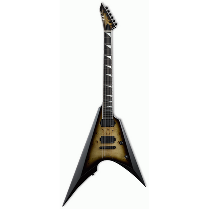 ESP E-II Arrow NT Nebula Black Burst Electric Guitar with Hardshell Case