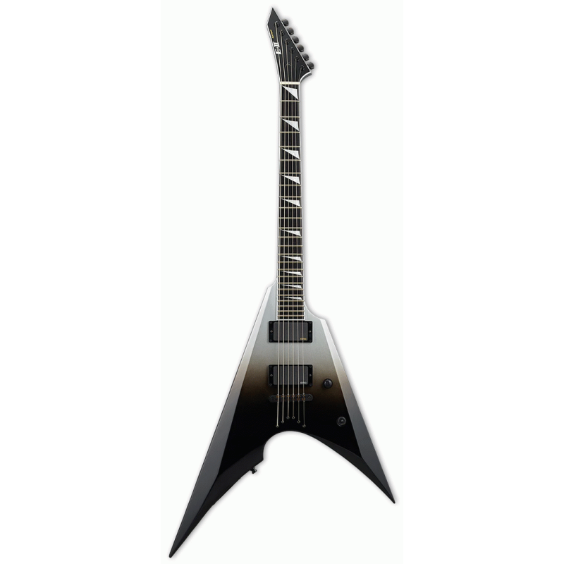 ESP E-II Arrow NT Black Silver Fade Neck Thru Guitar