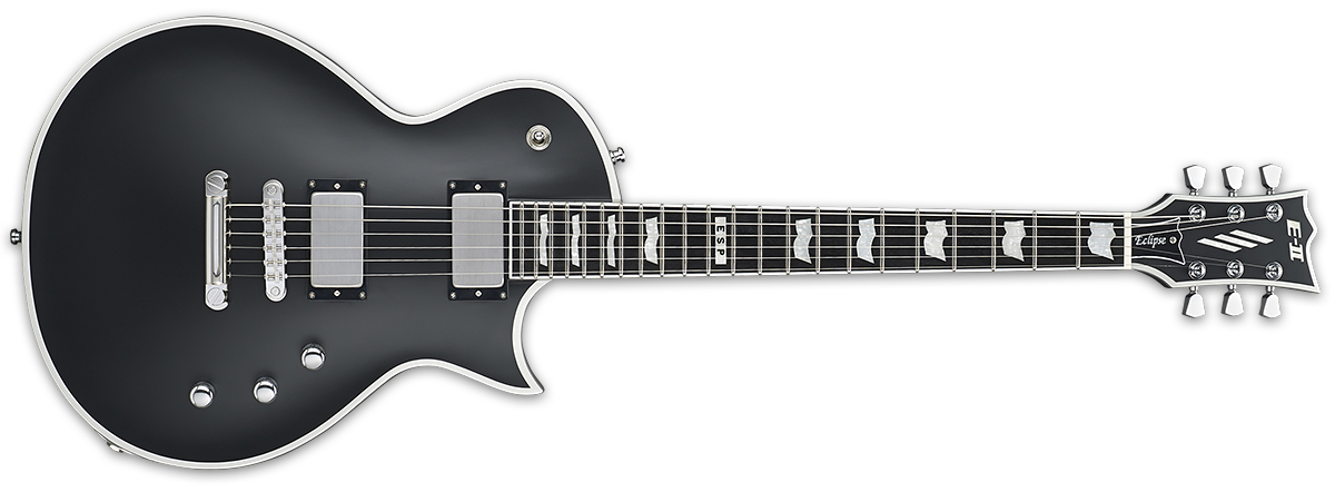 ESP E-II Eclipse Electric Guitar Black Satin