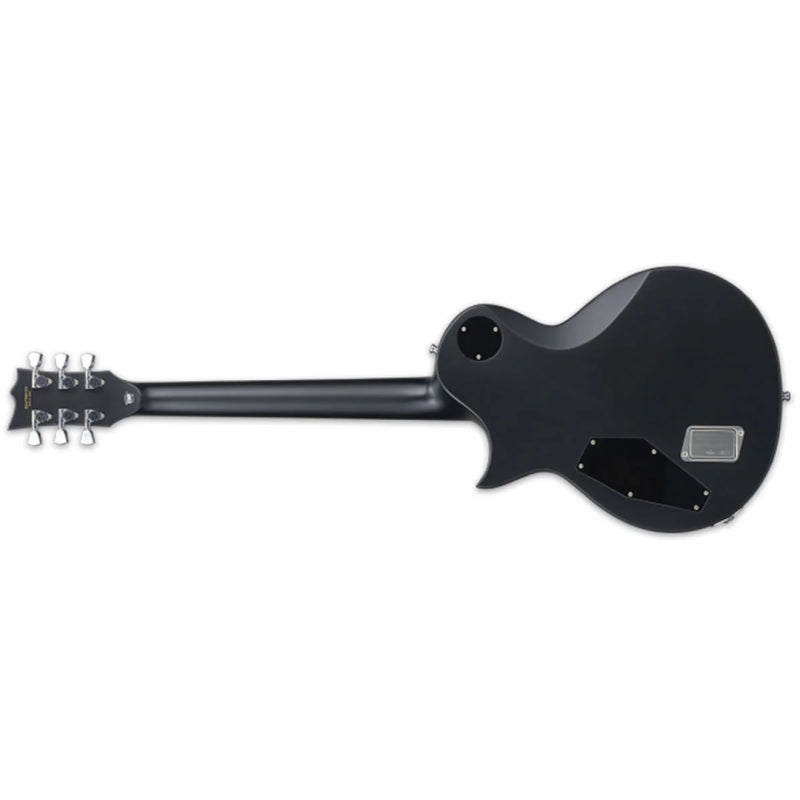 ESP E-II Eclipse Black Satin Guitar with EMG 60/81 Pickups and Hardshell Case — view 2
