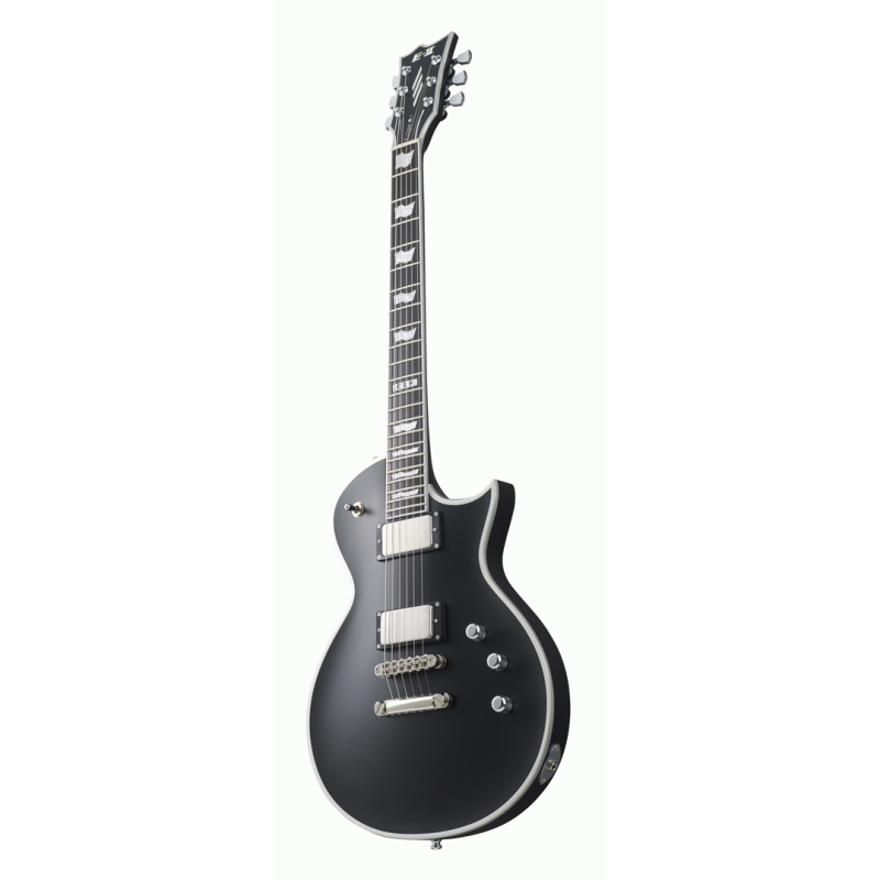 ESP E-II Eclipse Black Satin Guitar with EMG 60/81 Pickups and Hardshell Case