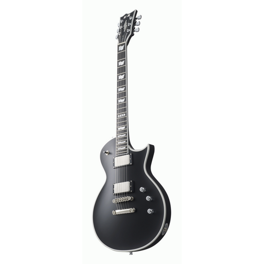ESP E-II Eclipse Black Satin Guitar with EMG 60/81 Pickups and Hardshell Case
