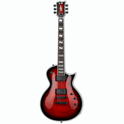 ESP E-II Eclipse II Quilted Maple STBC Sunburst Electric Guitar with EMG Pickups