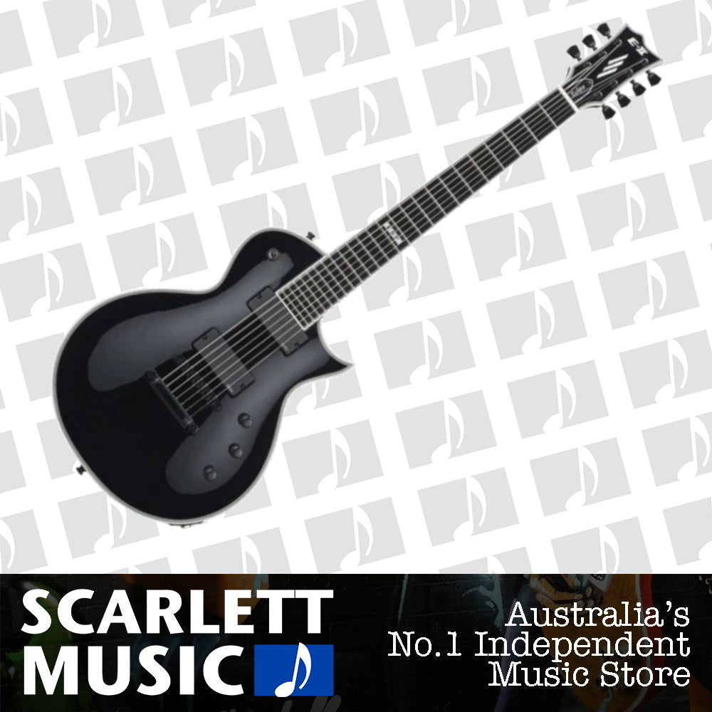 ESP E-II Standard Eclipse 7 String Electric Guitar Gloss Black — view 2