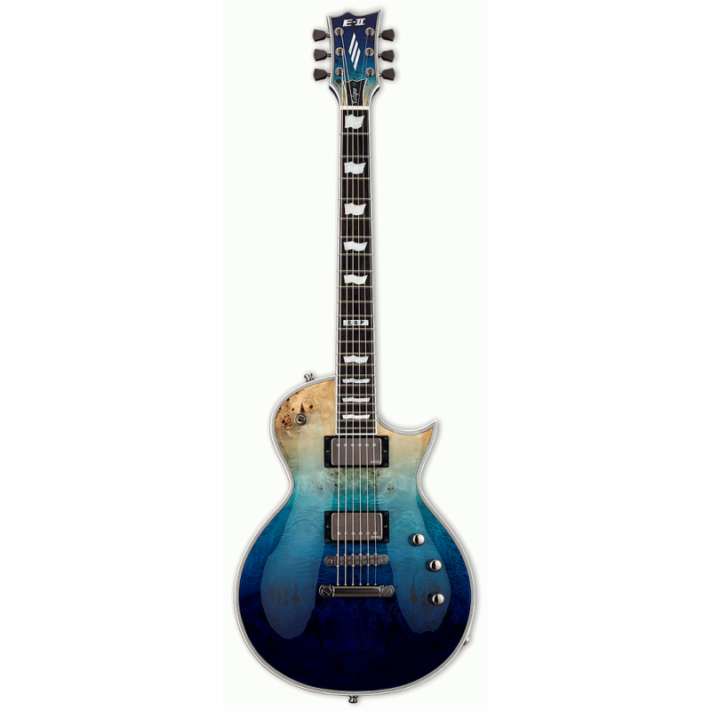 ESP E-II Eclipse Blue Natural Fade Electric Guitar