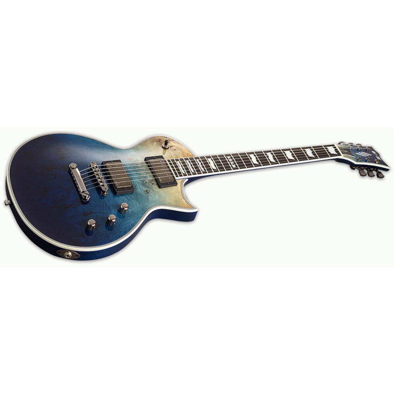 ESP E-II Eclipse Blue Natural Fade Electric Guitar — view 3