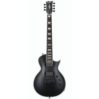 ESP E-II Eclipse-7 EverTune Guitar in Black Satin with Seymour Duncan Pickups and Hardshell Case