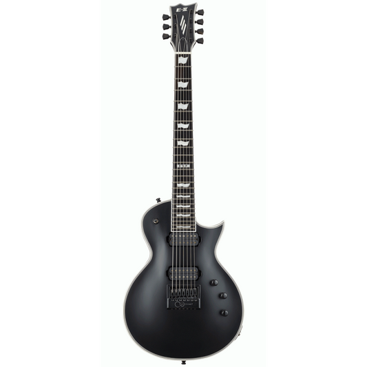 ESP E-II Eclipse-7 EverTune Guitar in Black Satin with Seymour Duncan Pickups and Hardshell Case