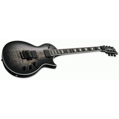 ESP E-II Eclipse FR QM Charcoal Burst Electric Guitar with Fishman Pickups and Floyd Rose Case Included — view 3