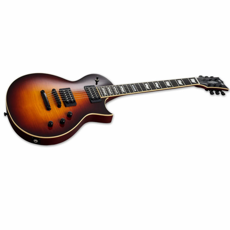ESP E-II Eclipse FT FM Tobacco Sunburst Electric Guitar with Hardshell Case — view 3