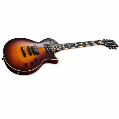 ESP E-II Eclipse FT FM Tobacco Sunburst Electric Guitar with Hardshell Case — view 3