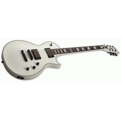 ESP E-II Eclipse Snow White Satin Guitar — view 3