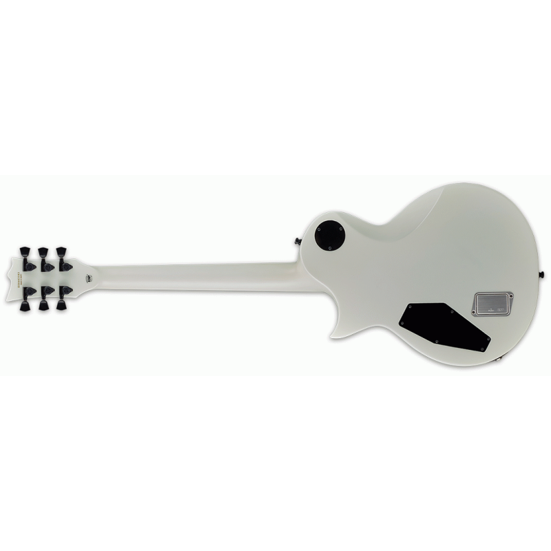 ESP E-II Eclipse Snow White Satin Guitar — view 2