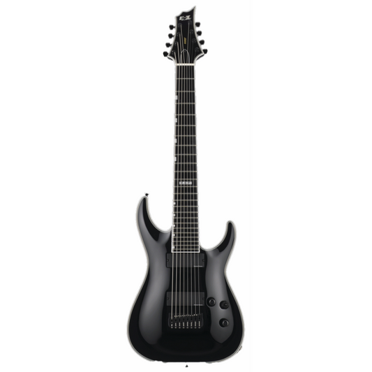 ESP E-II HRF NT-8 Baritone 8-String Guitar Black Satin with Case