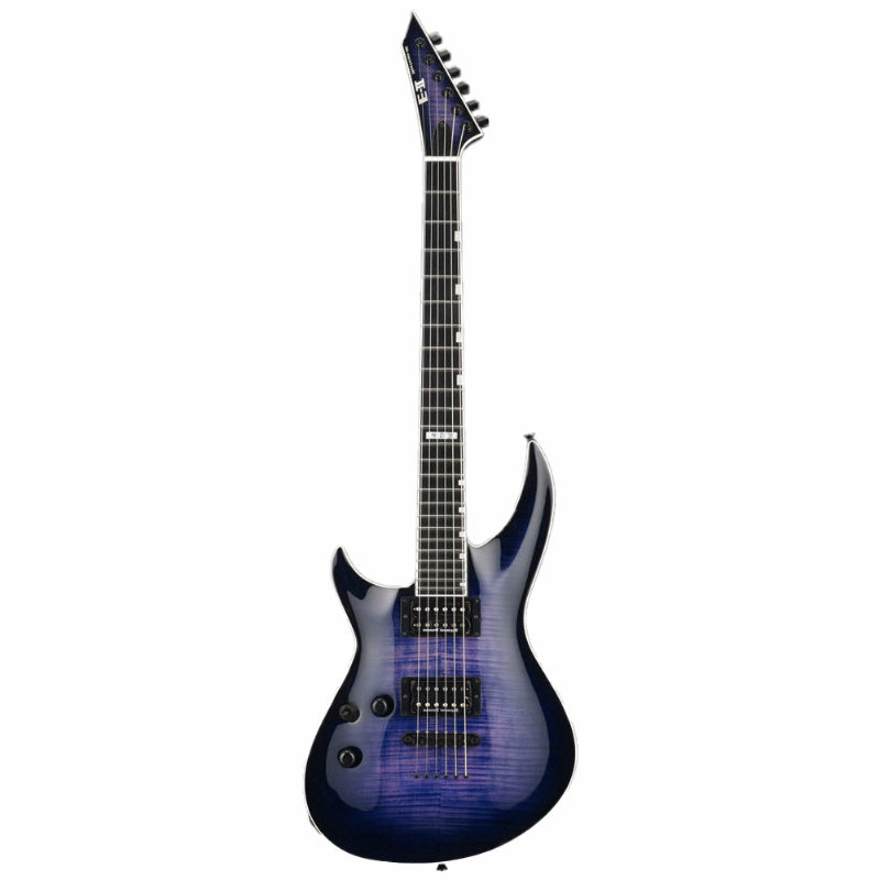 ESP E-II Horizon-III Flame Top Reindeer Blue Left Handed Guitar