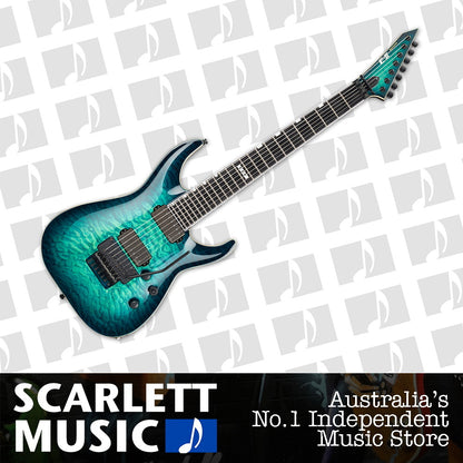 ESP E-II Horizon FR-7 Electric Guitar Teal Burst — view 2