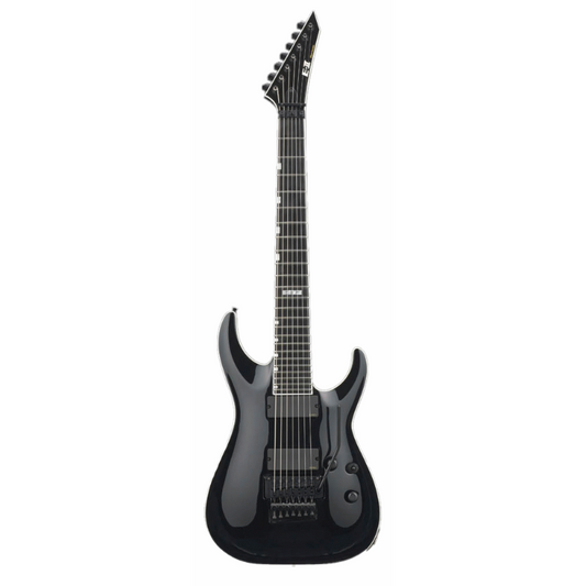 ESP E-II Horizon FR-7 Floyd Rose Black 7-String Electric Guitar with Hard Case