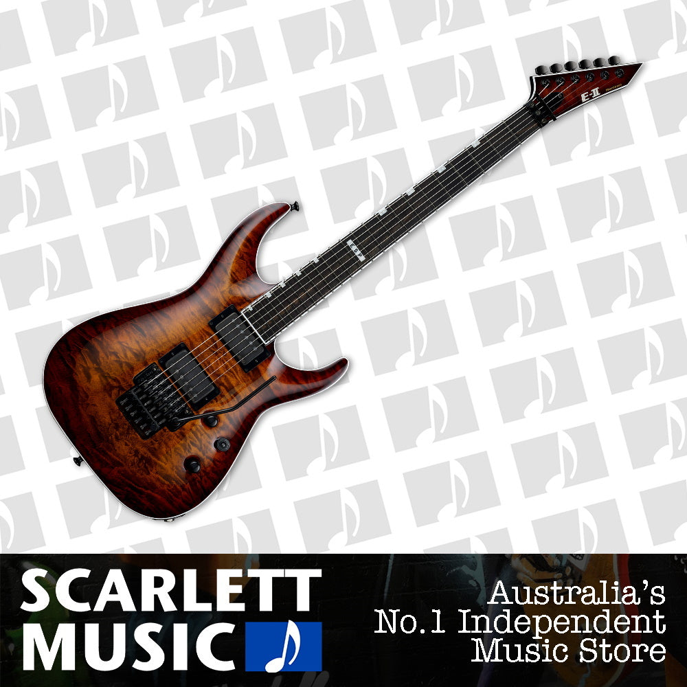 ESP E-II Horizon FR-II Electric Guitar Tiger Eye Sunburst — view 2