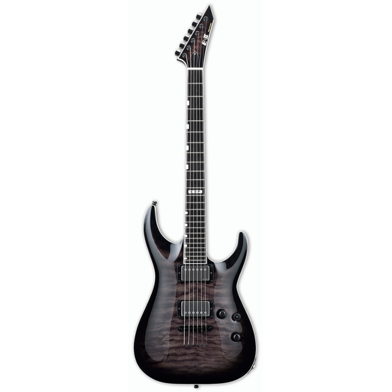 ESP E-II Horizon NT-II STBLKSB Electric Guitar with EMG Pickups and Hard Case