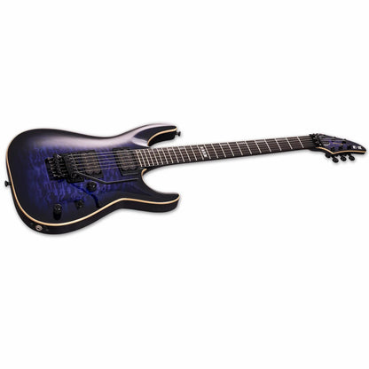 ESP E-II Horizon Quilted Blue with Floyd Rose Bridge — view 2